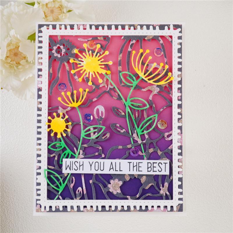 Flower Background Board Dies - Inlovearts