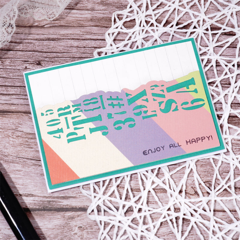 Lifescraft Creative Number And Letter Border Dies