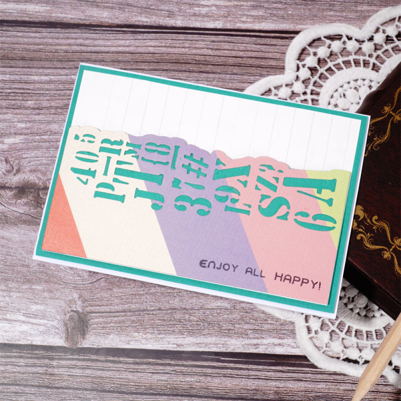 Lifescraft Creative Number And Letter Border Dies