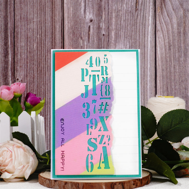 Lifescraft Creative Number And Letter Border Dies