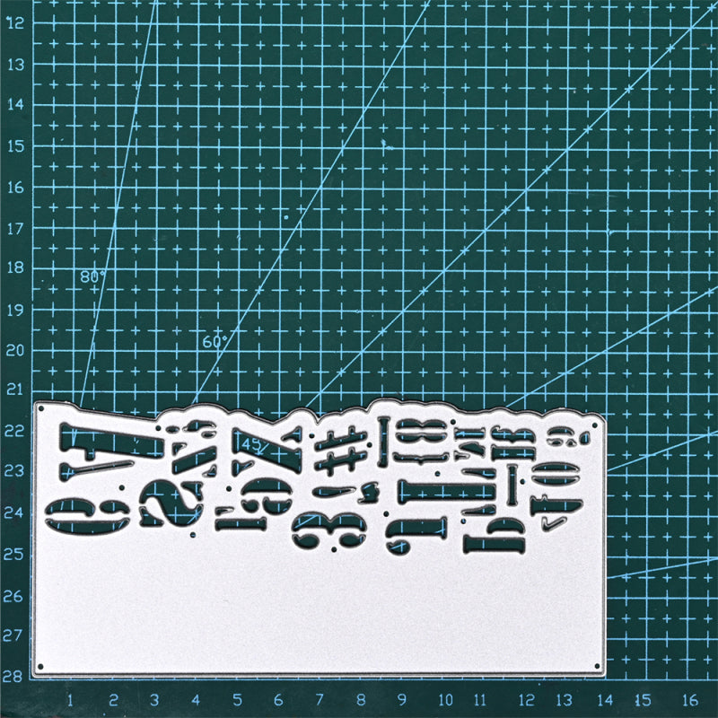 Lifescraft Creative Number And Letter Border Dies