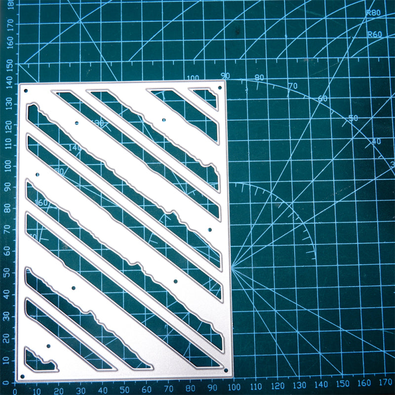 Lifescraft Irregular Stripes Background Board Dies