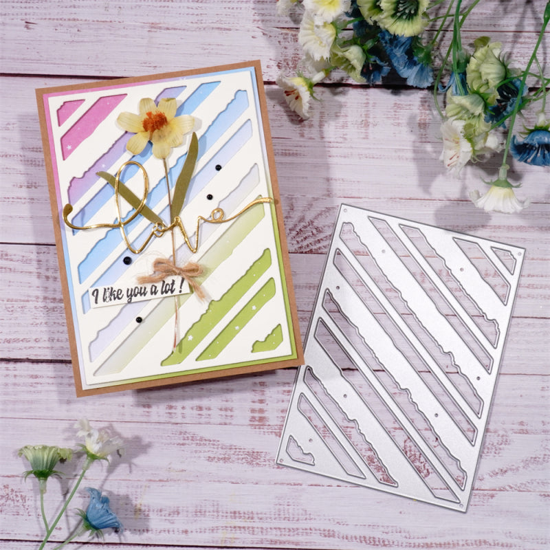 Lifescraft Irregular Stripes Background Board Dies