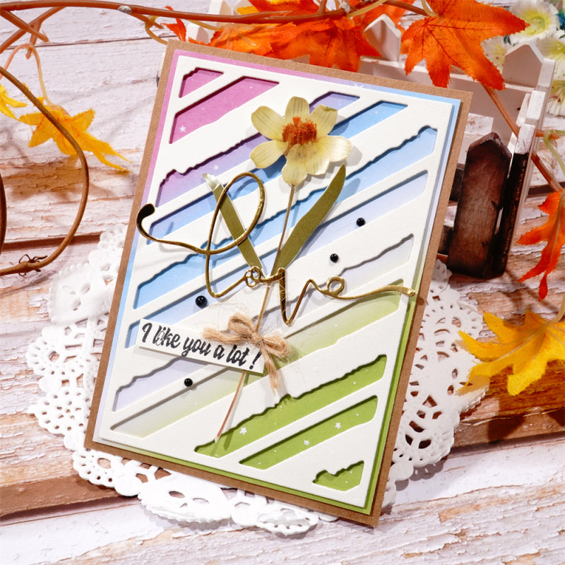 Lifescraft Irregular Stripes Background Board Dies