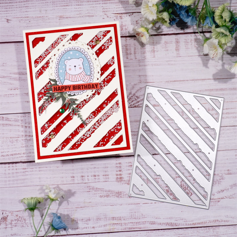 Lifescraft Irregular Stripes Background Board Dies