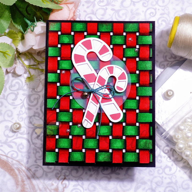 Lifescraft Bamboo Weaving Background Board Cutting Dies