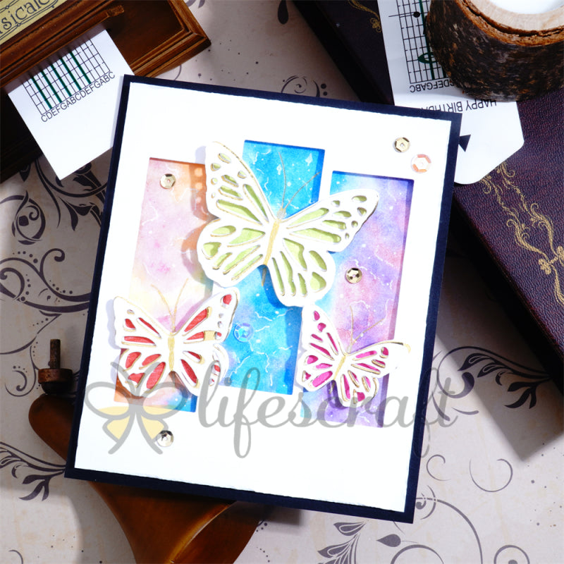 Lifescraft Three Butterflies Frame Metal Cutting Dies