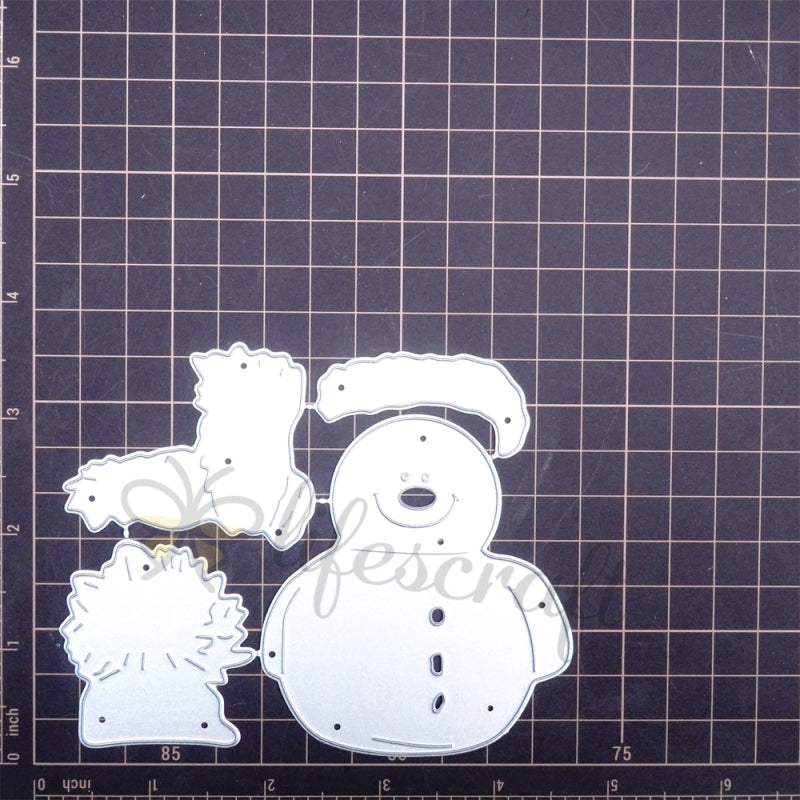 Lifescraft Christmas Snowman Cutting Dies
