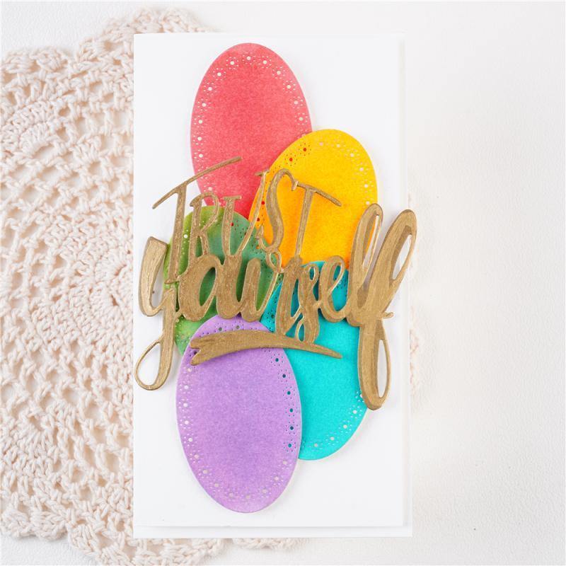 Oval Daisy Pattern Nesting  Dies - Inlovearts