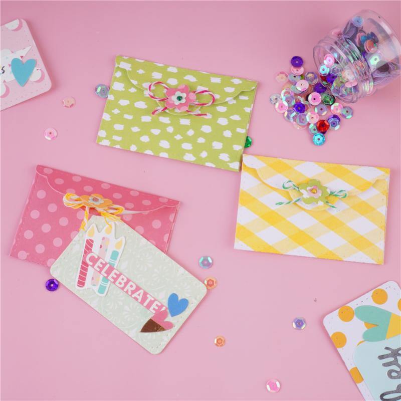 Floral Stitched Foldable Envelope Dies - Inlovearts