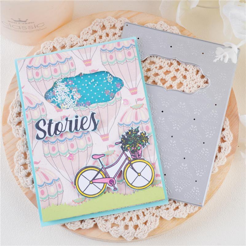 Stitched Pocket Background Dies - Inlovearts