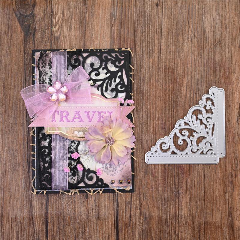 Flower Frame Corner Decor Dies - Inlovearts