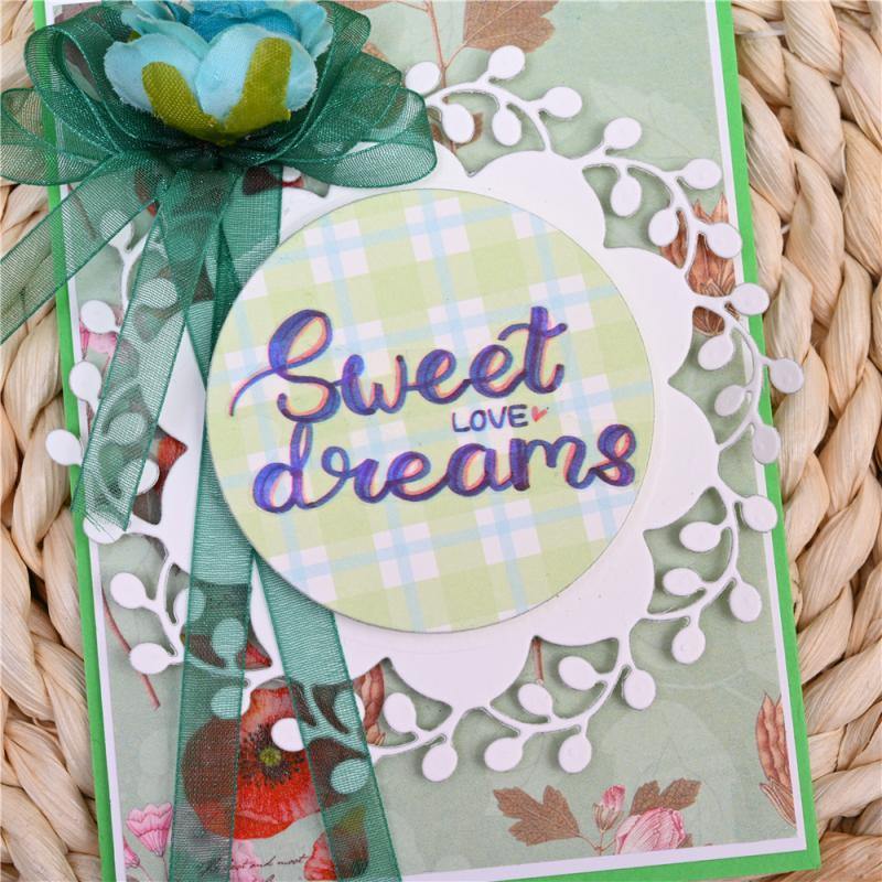 Floral Branches Lace Frame Decor Dies - Inlovearts