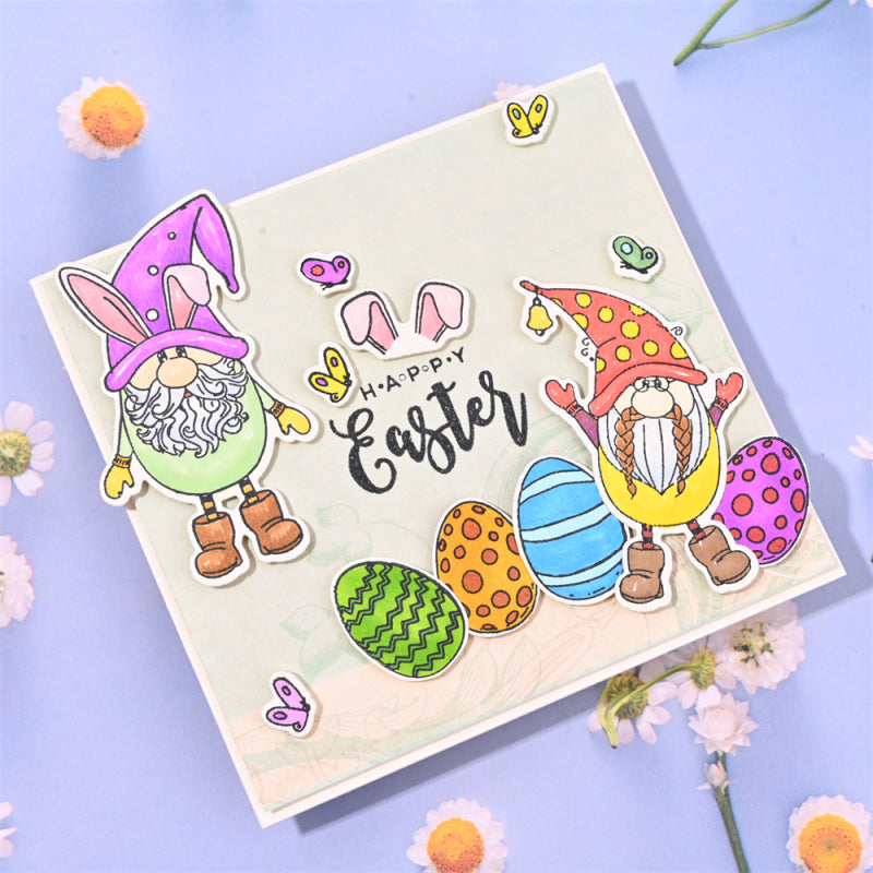 Lifescraft Gnomes And Easter Egg Theme Dies with stamps Set
