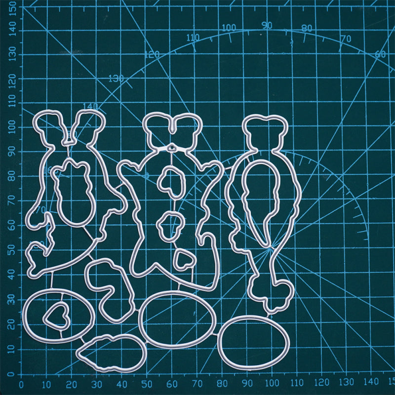 Lifescraft Gnomes And Easter Egg Theme Dies with stamps Set