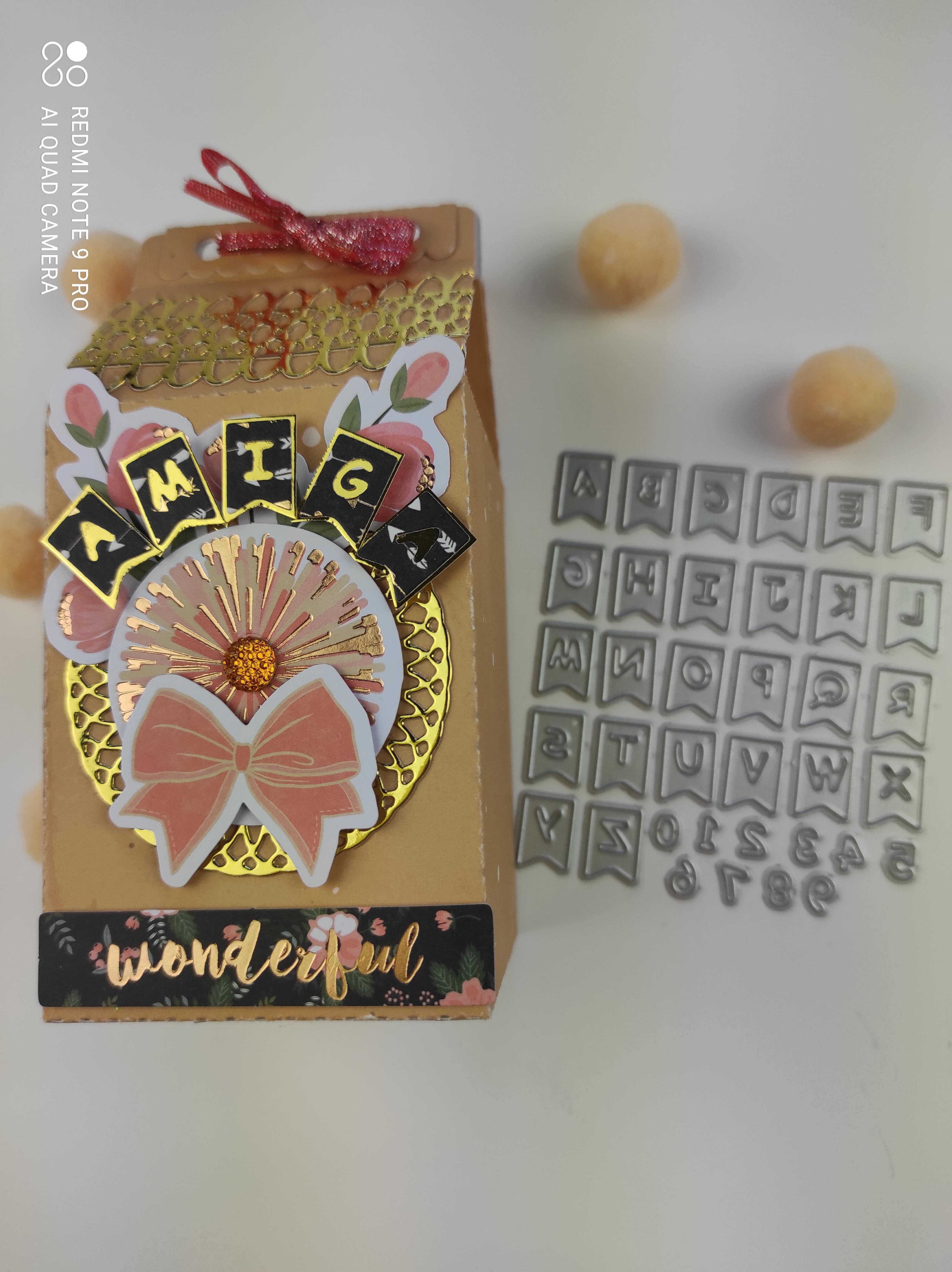 Cute Alphabet in Flags Dies - Inlovearts