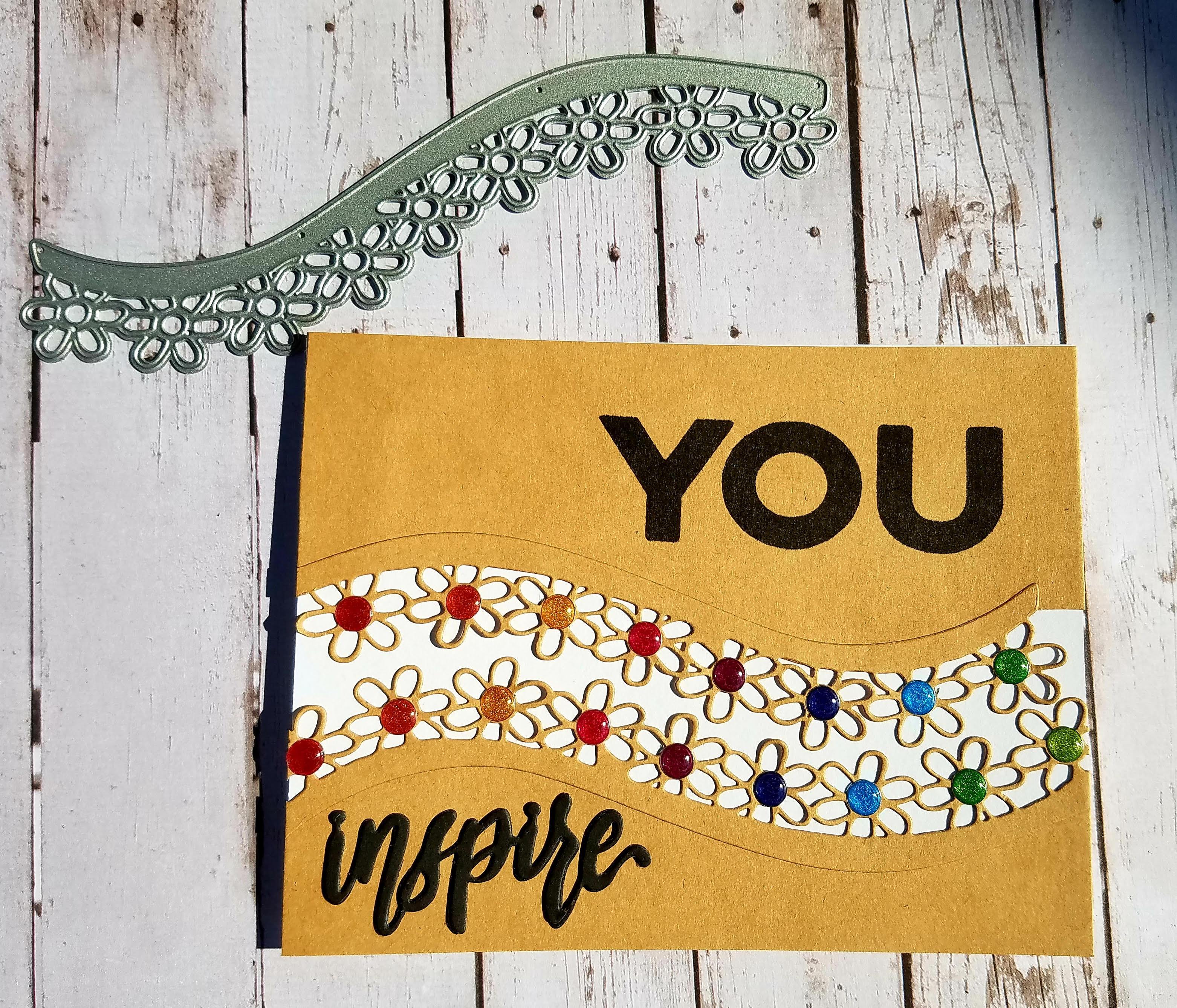 Wave Flower Border Edge Dies - Inlovearts