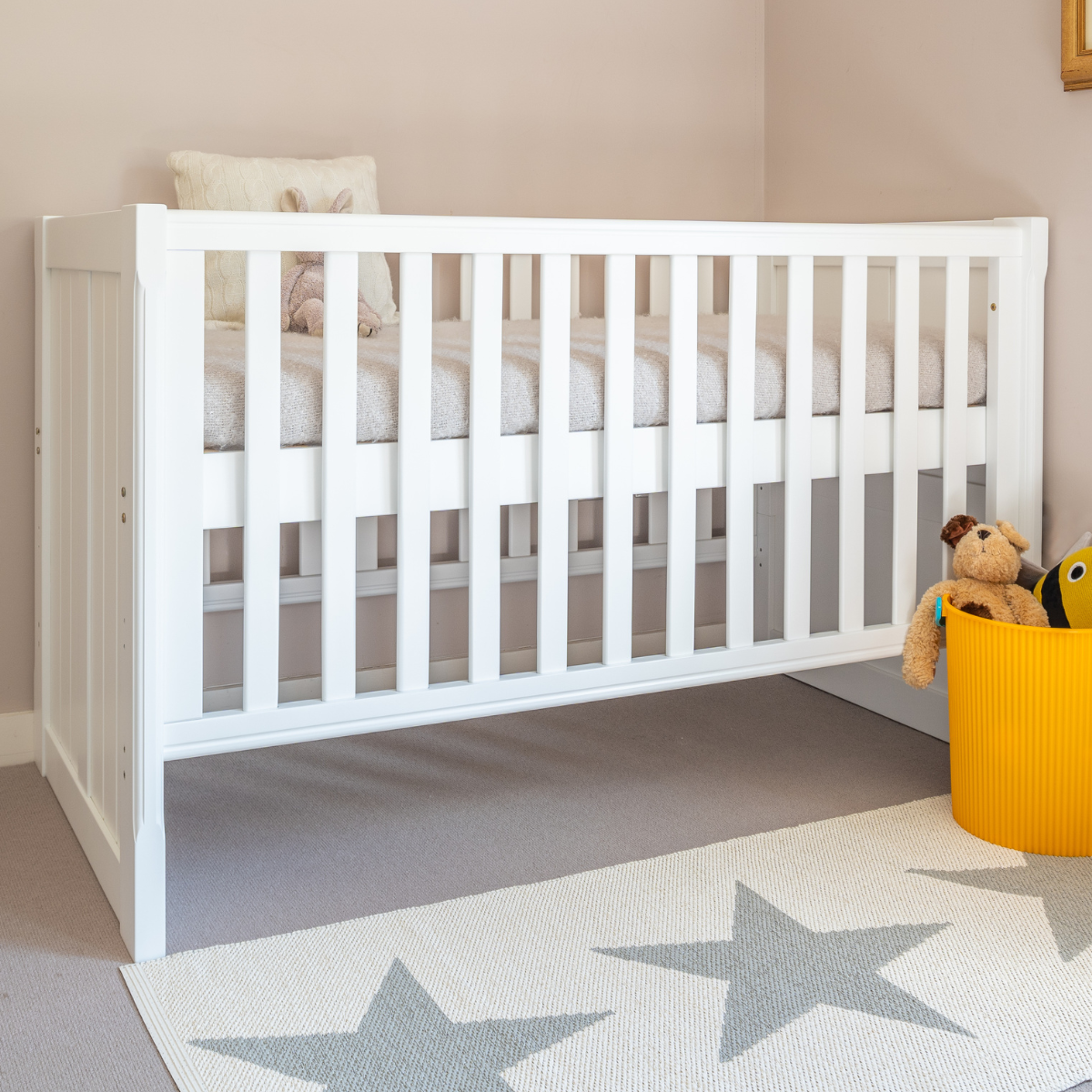 Charterhouse Cot Bed - Silk White