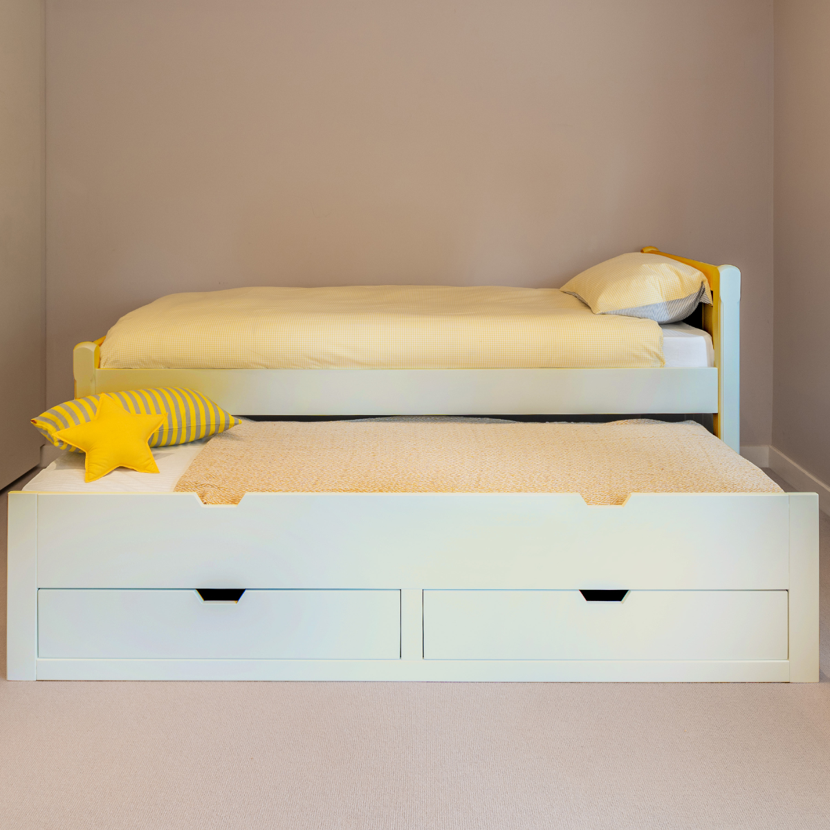 Charterhouse Children's Sleepover Bed With Drawers - Antique White