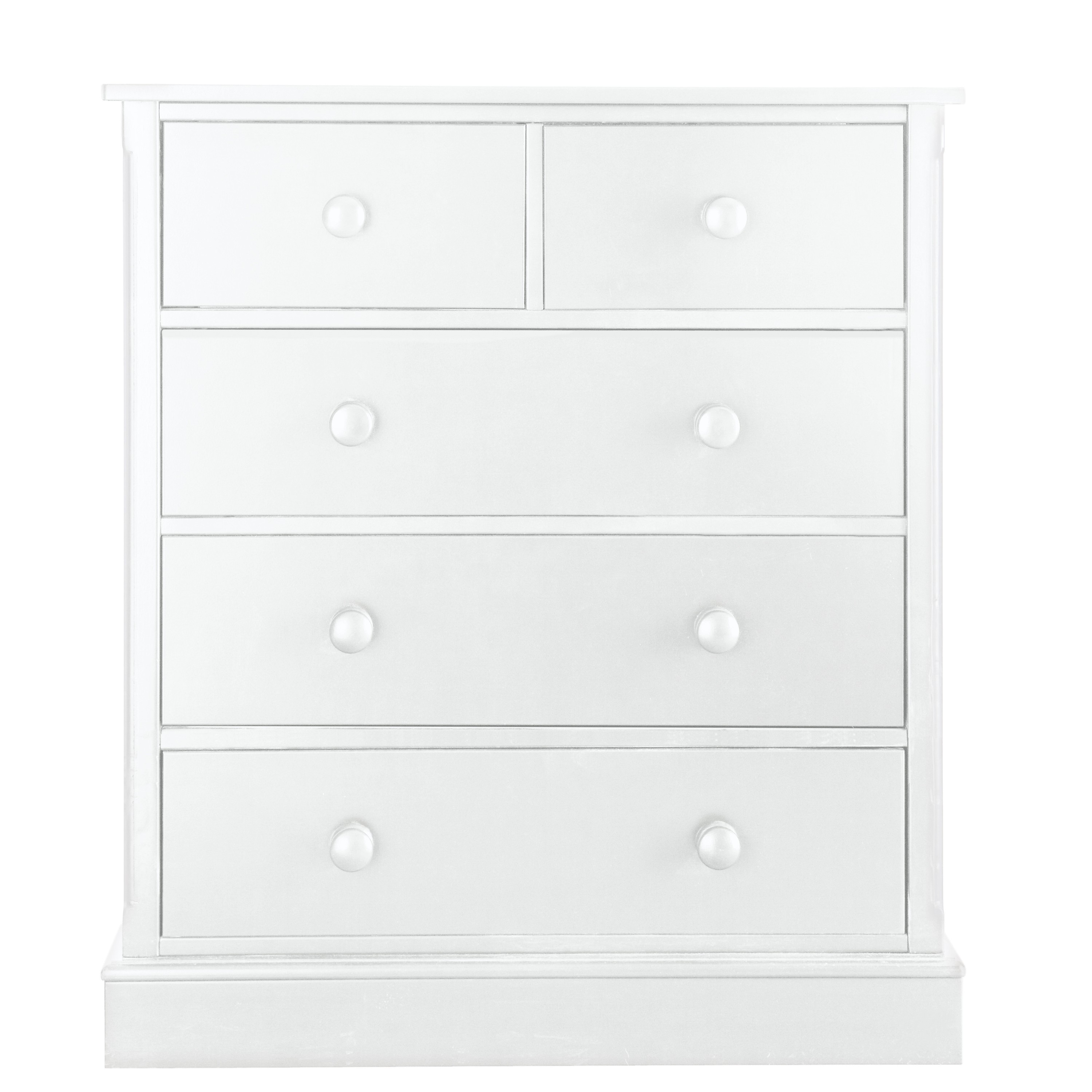 Charterhouse 3+2 Children's Chest Of Drawers - Silk White