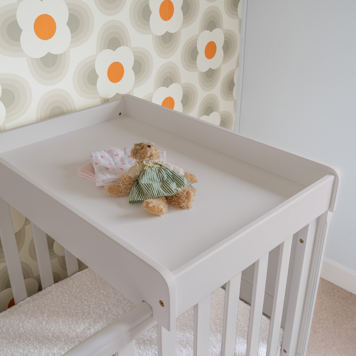Cot Top Changer - Taupe