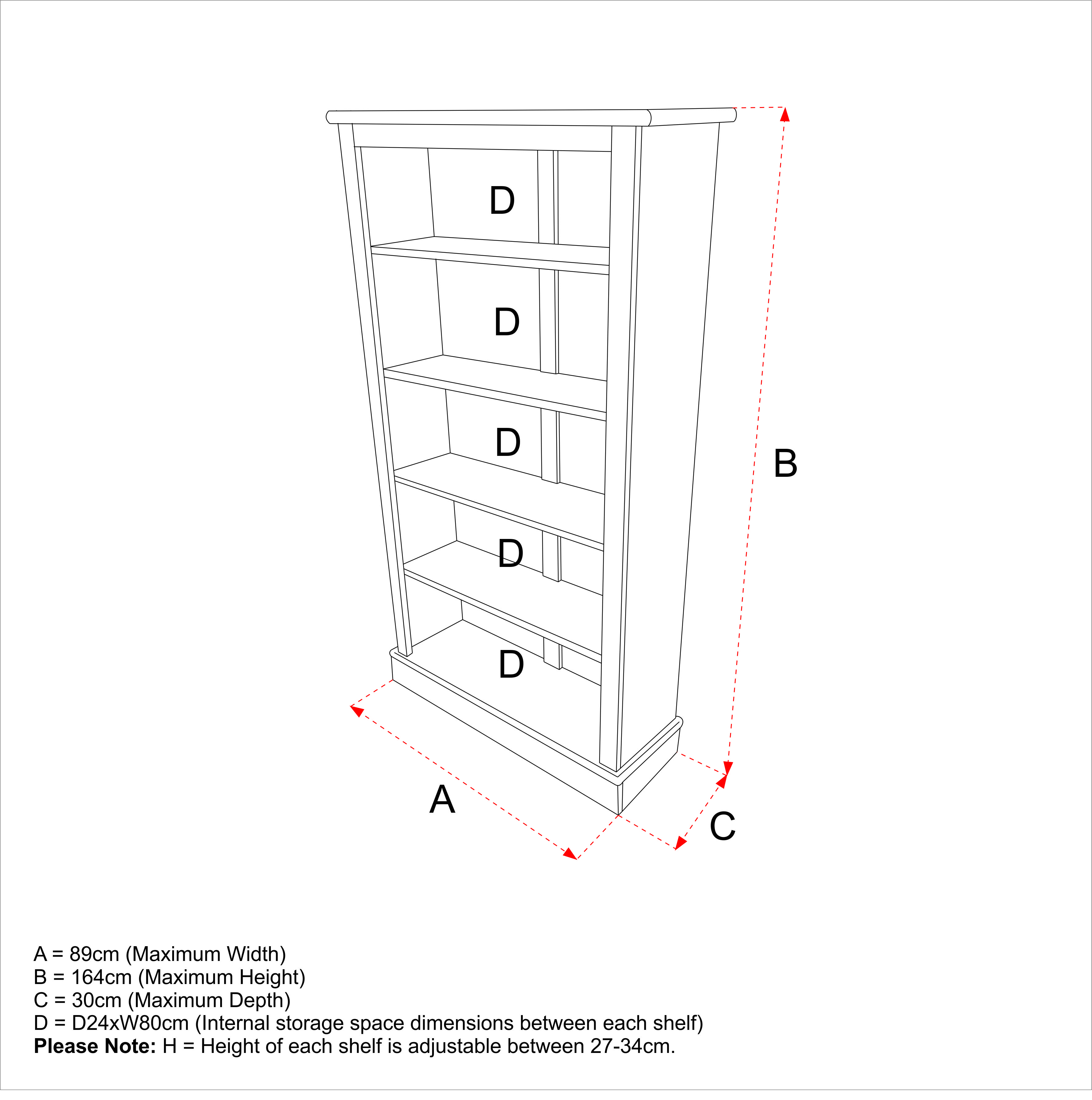 Milne Tall Children's Bookcase - Prussian Blue