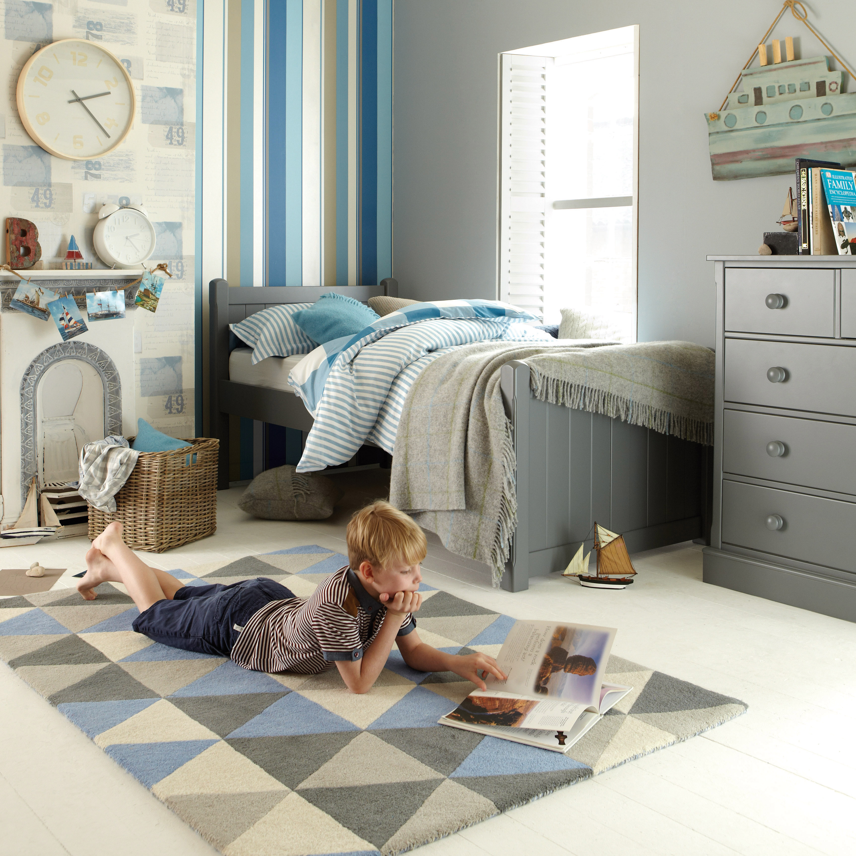 Charterhouse Child's Single Bed - Dark Grey