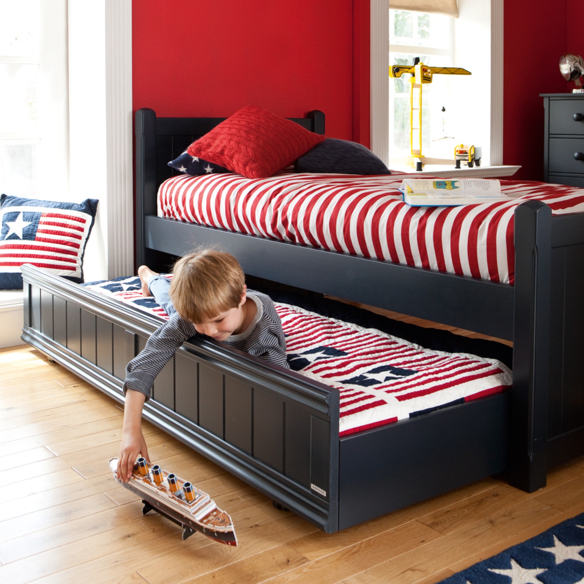 Charterhouse Children's Sleepover Bed - Prussian Blue