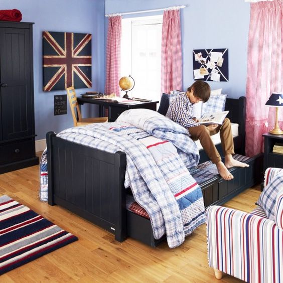 Charterhouse Children's Sleepover Bed - Prussian Blue
