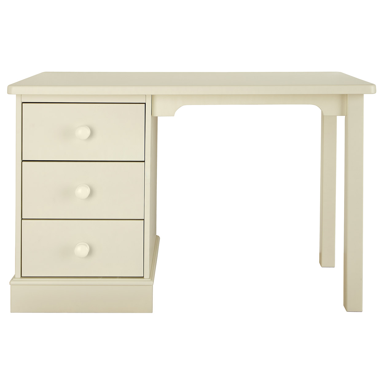 Children's Pedestal Desk - Antique White