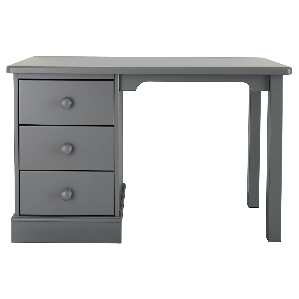 Children's Pedestal Desk - Dark Grey
