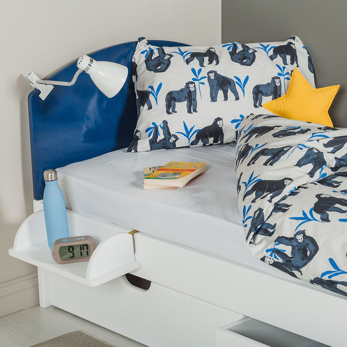 The Colourful Children's Single Bed - Blue
