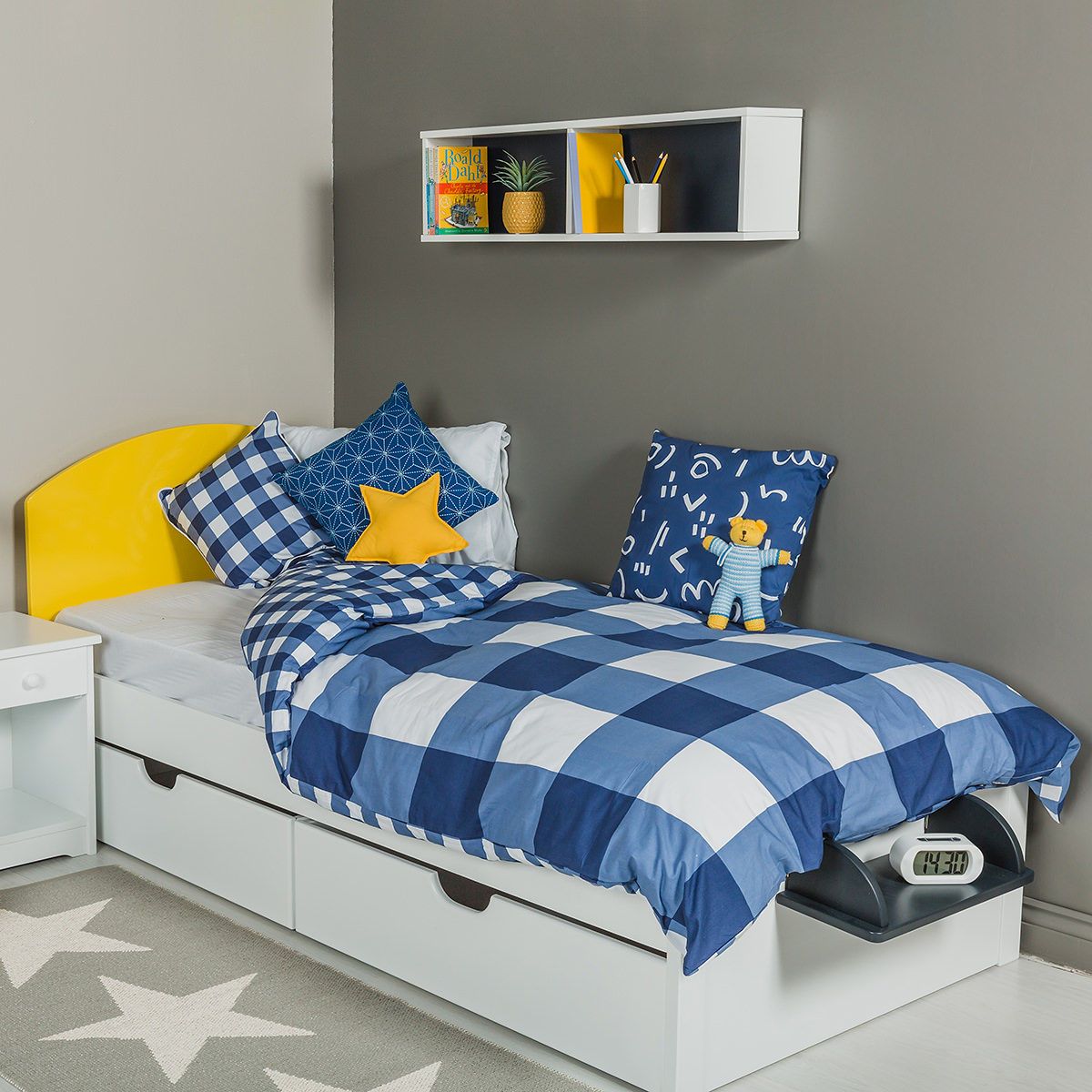 The Colourful Children's Single Bed - Yellow