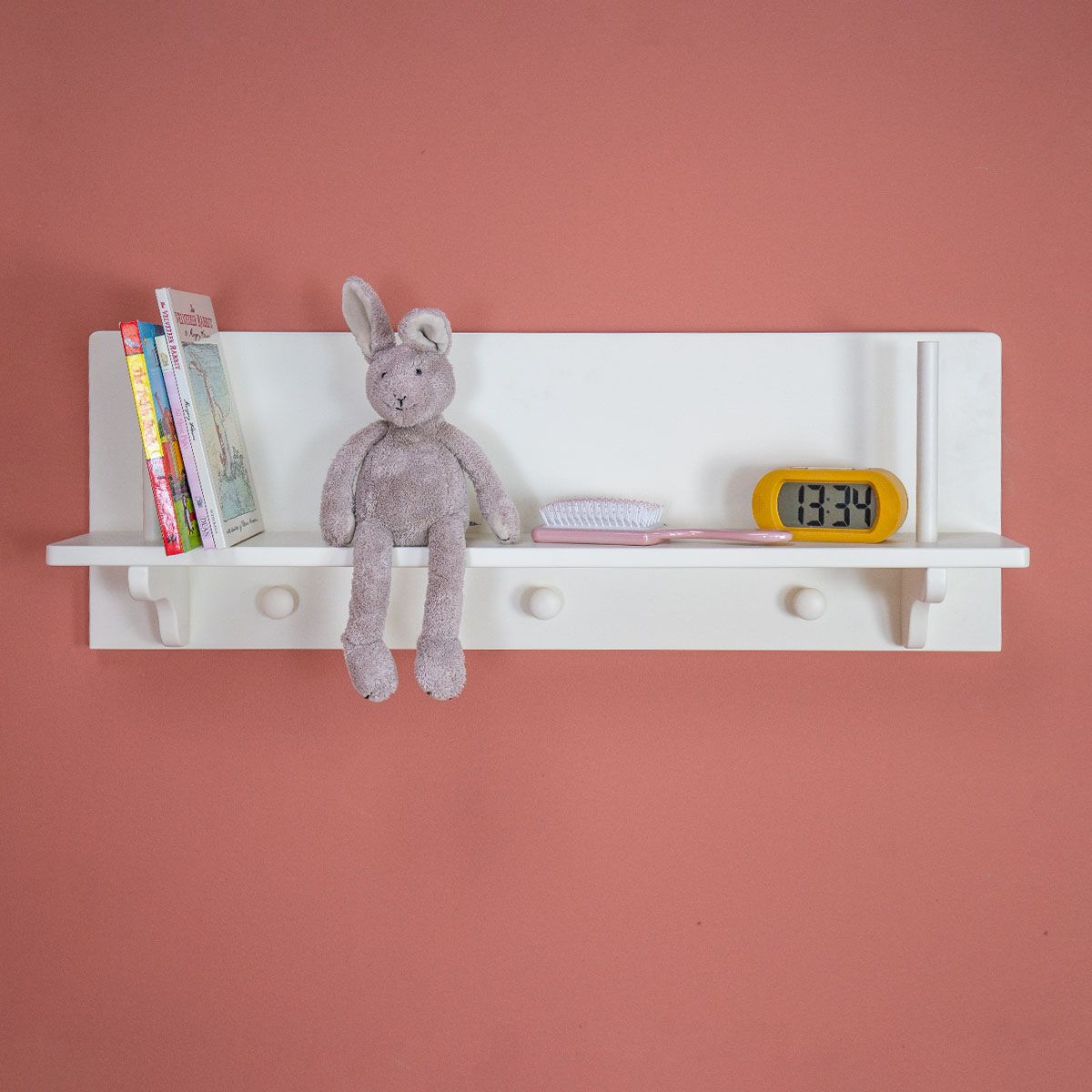 Child's Peg Shelf - Silk White