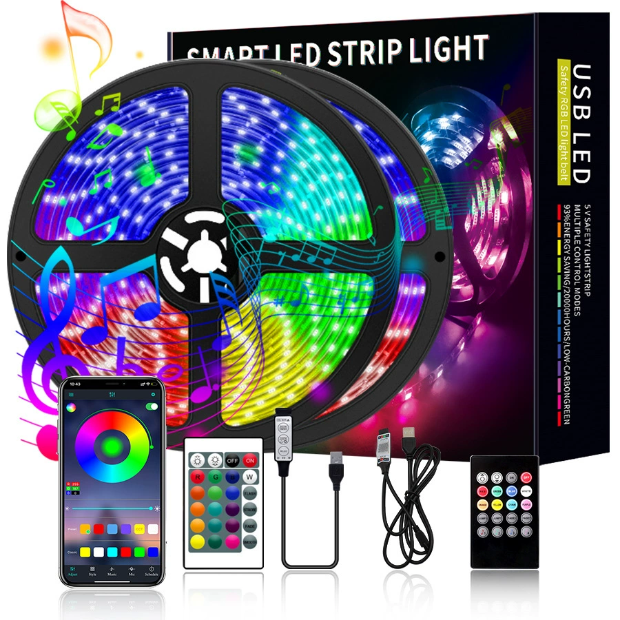 App-Controlled Flexible LED Color Changing Dots String Lights