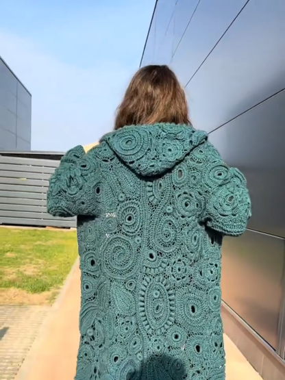 Lrish Lace Crochet Coat