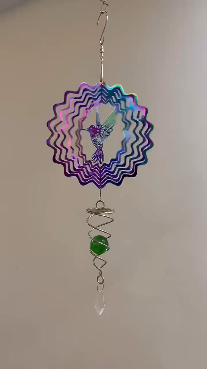 Flying Bird 3D Rotating Wind Chime