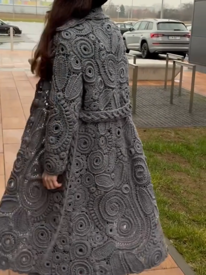 Handmade Irish Lace Crochet Knitted Sun Protection Coat