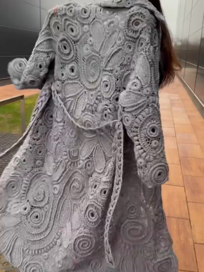 Handmade Irish Lace Crochet Knitted Sun Protection Coat