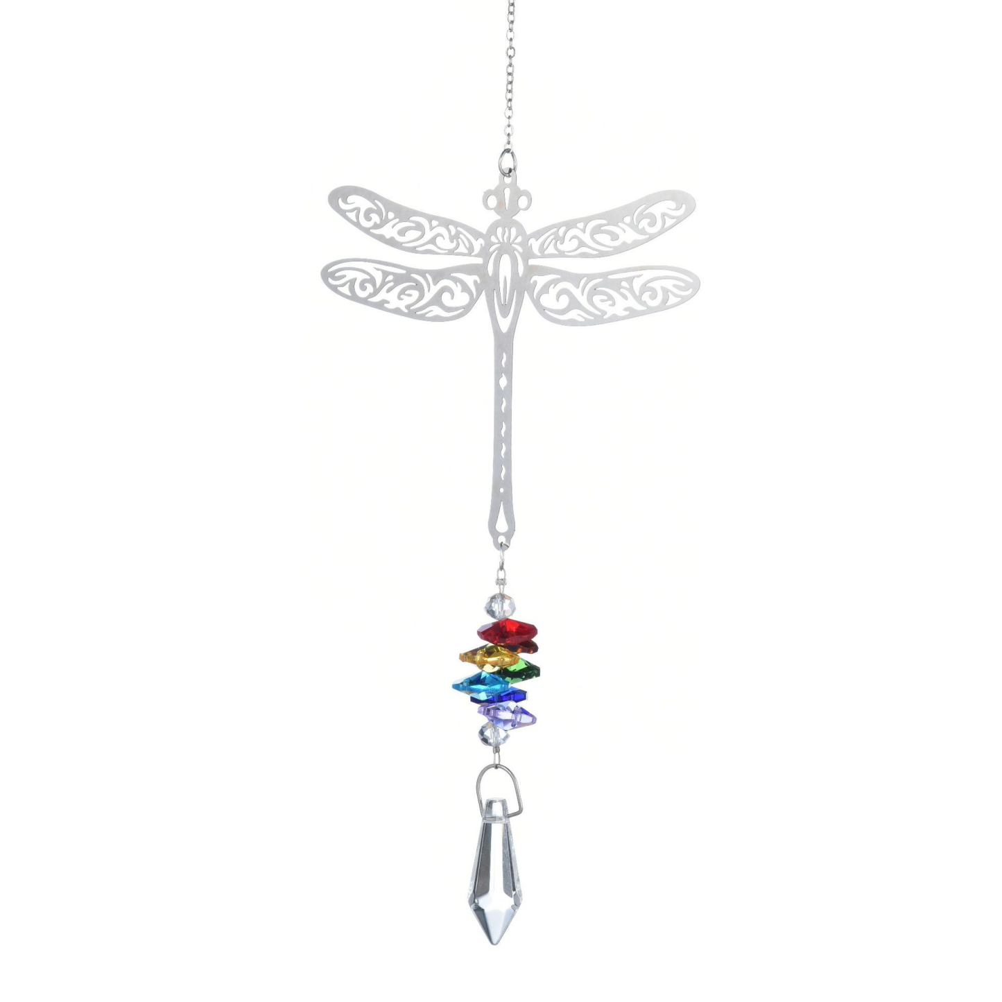 Colorful 3D Dragonfly Rotating Wind Chimes