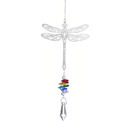 Colorful 3D Dragonfly Rotating Wind Chimes