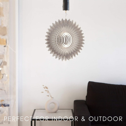 Geometric 3D rotating wind chime