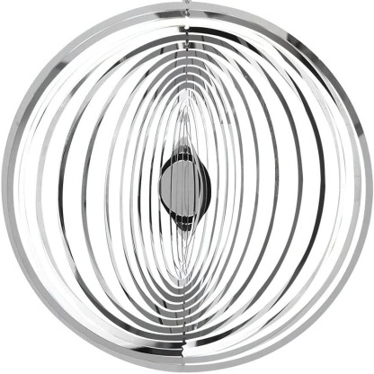 Round 3D rotating wind chime