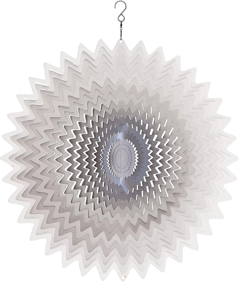 Geometric 3D rotating wind chime