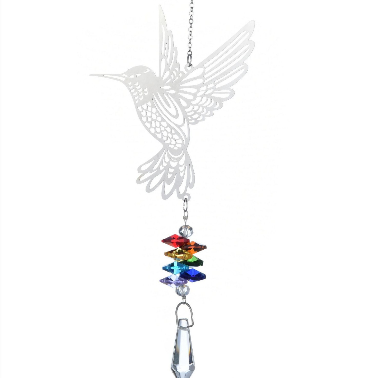 Colorful 3D Flying Bird Rotating Wind Chime 2
