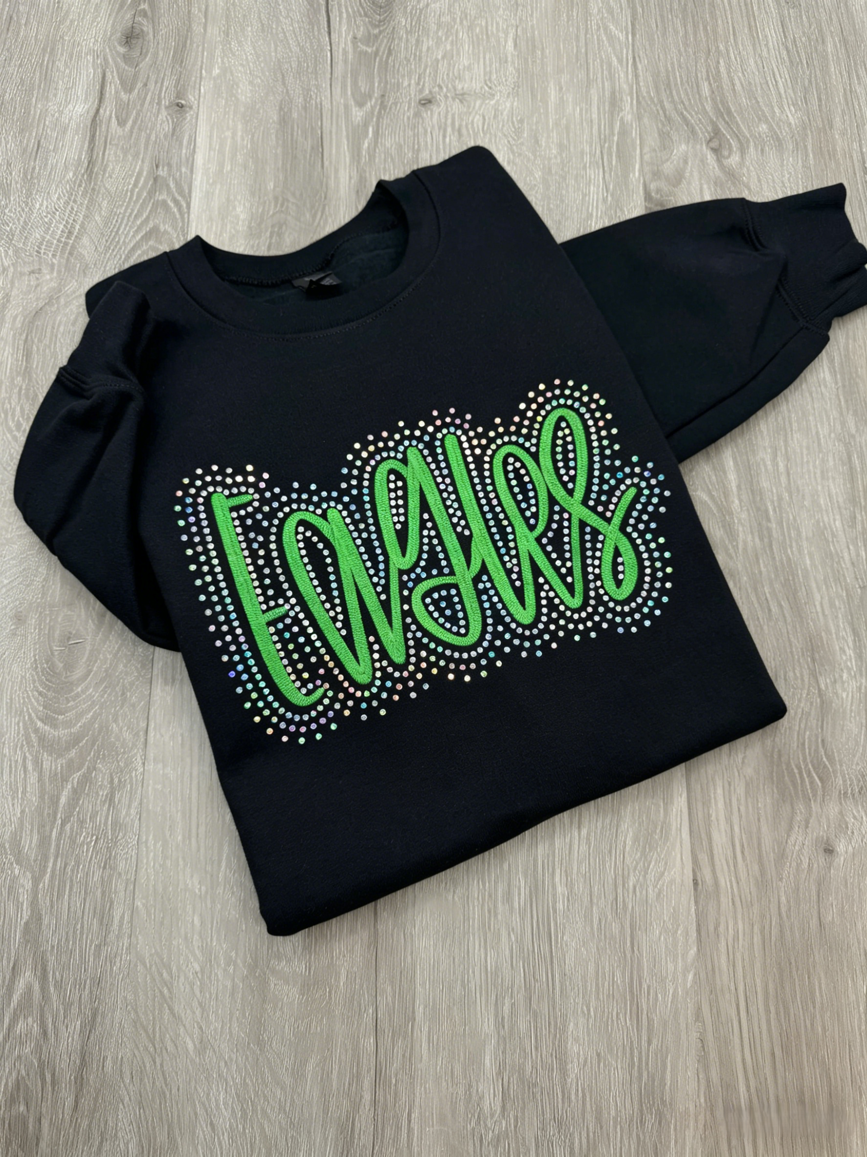 Custom Eagles Embroidered & Bling Sweatshirt T-shirt Hoodie