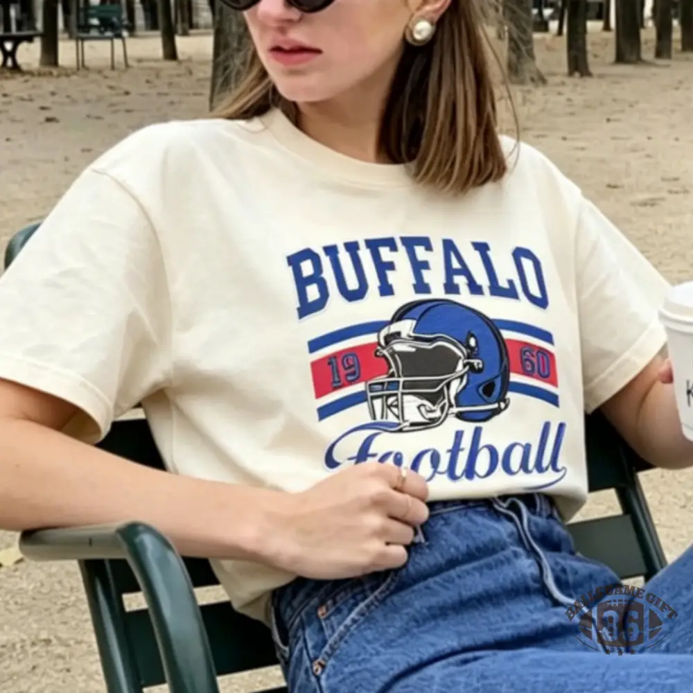 Game Day Retro City Football Team Embroidered Tee