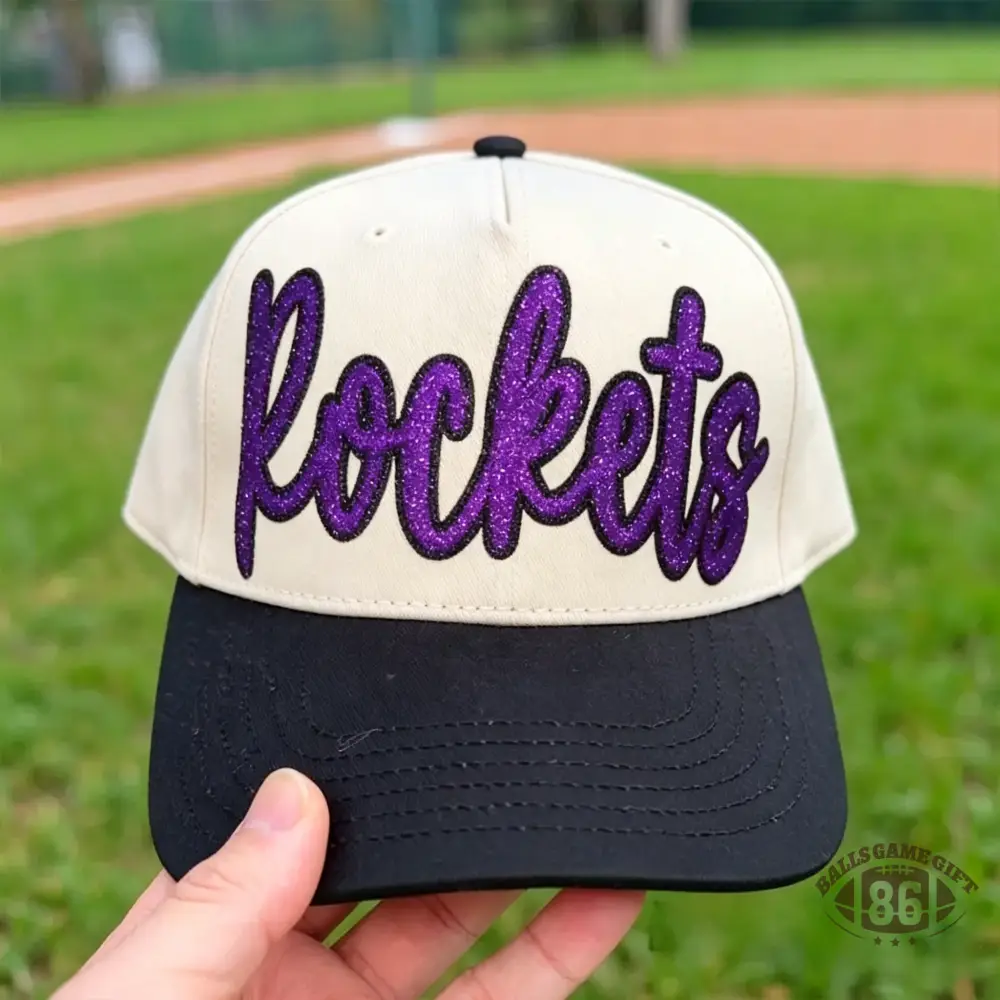 Las Vegas Raiders Inspired Glitter Script Hat - Sparkly Letter Adjustable Trucker Cap