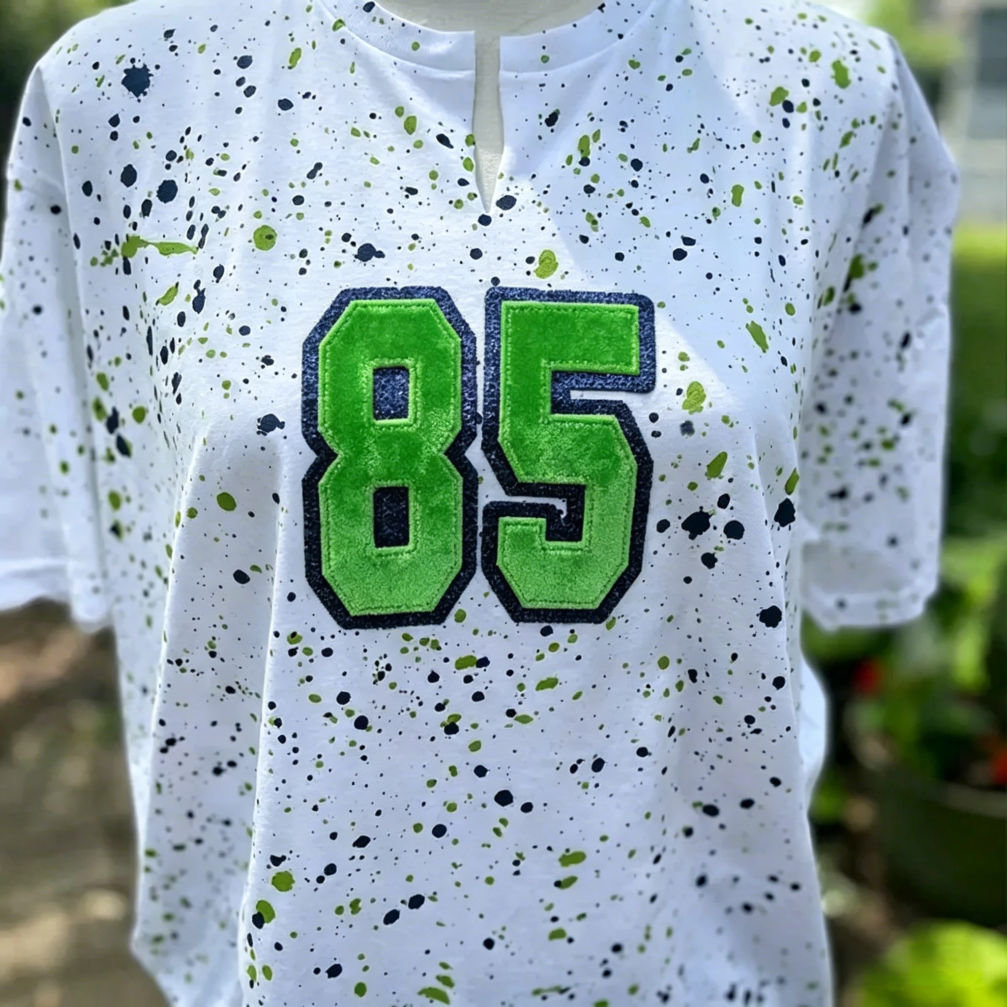 Custom Sequin Embroidered Shirt – Personalized Number or Letter Sparkle Tee & Sweatshirt