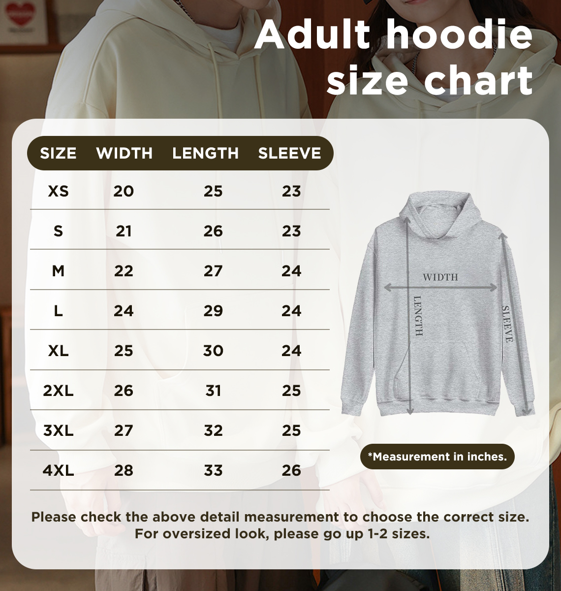 Custom Oversized Lettering Varsity Collegiate Hooded Sweatshirt